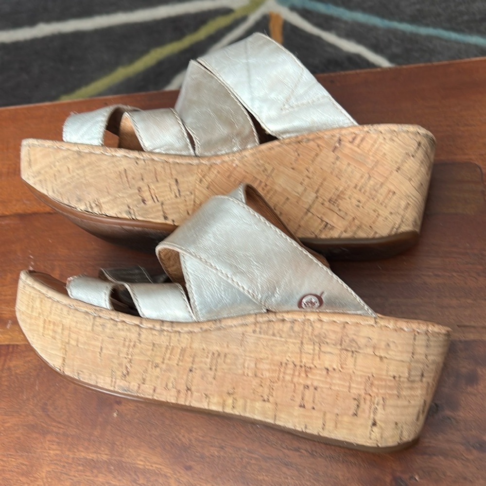 Born wedge slip on sandals. So very comfy and cute! - Picture 2 of 11